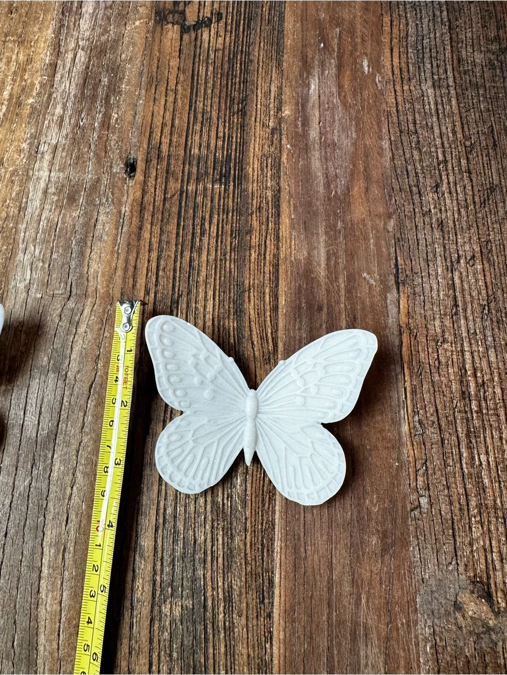 White Decorative Butterfly Wall Accents - Set of 3